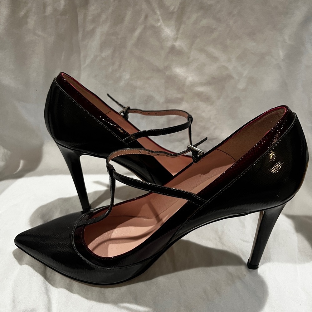 Kate Spade Gray Patent Mary Janes